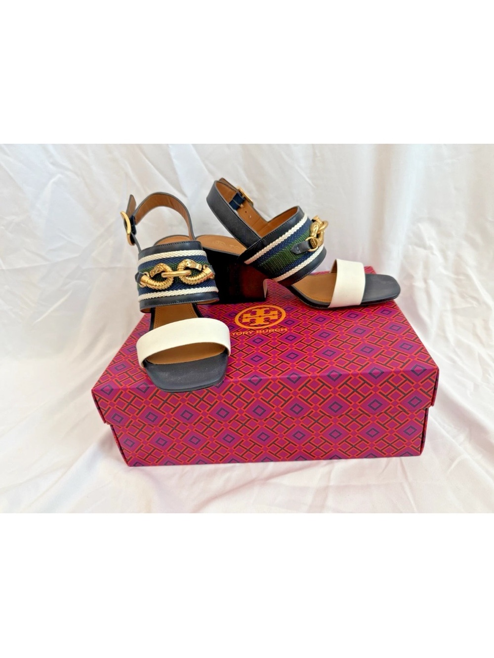 Tory Burch Jessa Block Heel Sandal - Size 8.5 NWB